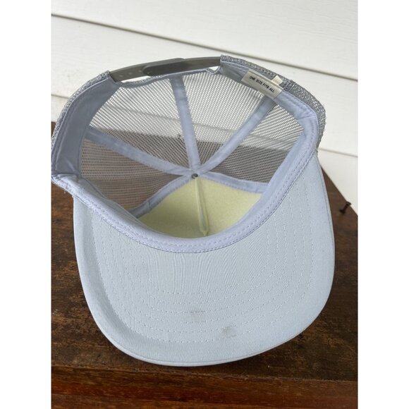 Vintage Fruehauf Roanoke Va Adjustable Gray Mesh Trucker Snapback Hat X3 - Picture 3 of 4